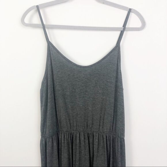 CHARMING CHARLIE | Dark Gray Maxi Dress Large - Picture 2 of 6